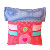 Snuggle Red House Cushion